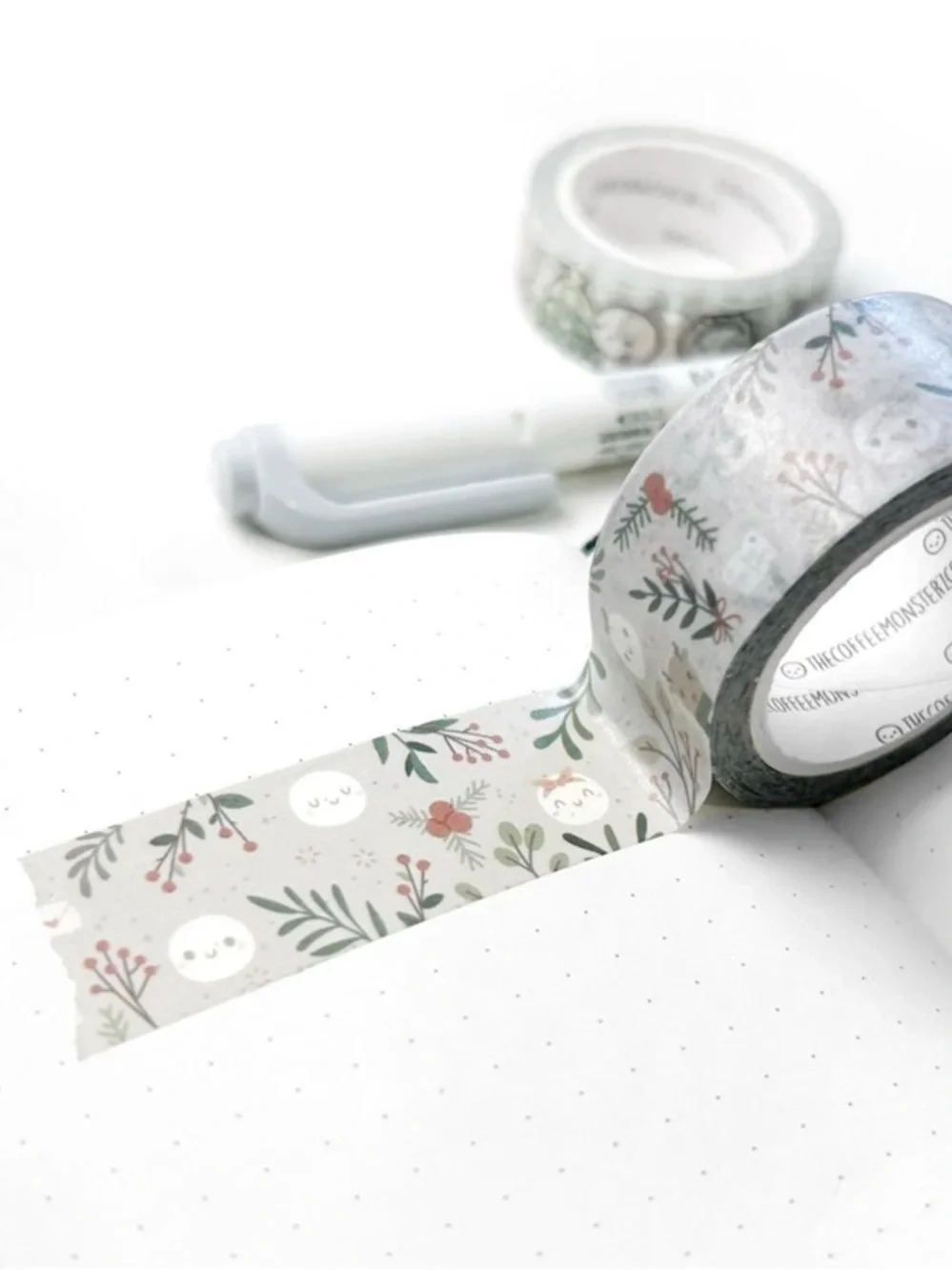 The Coffee Monsterz Co Washi Holly Jolly Textiles